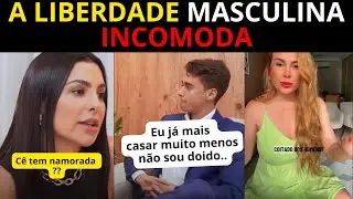 Mulheres incomodadas com homens solteiros que vivem sozinhos felizes em paz