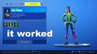 So I tried unlocking Rainbow Skull Ranger using a Fortnite GLITCH and got this...