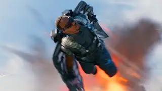 Falcon vs Quinjet - Captain America: The Winter Soldier (2014) Movie Clip HD