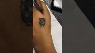 Small owl tattoo