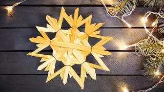 Strohsterne Basteln Anleitung | DIY Weihnachtssterne aus Stroh | Weihnachtsdeko Selber Machen 🎄