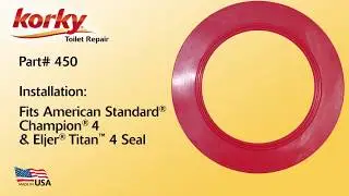 How to Install a Toilet Flush Valve Seal for American Standard and Eljer Toilets - 450BP