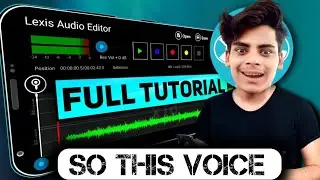 Lexis Audio Editor Full Tutorial Urdu/Hindi 2025 | How To Edit Voice | Audio Editing For Beginners