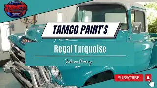 Tamco Paint's Customer Color - Regal Turquoise painted on 1955 Chevy by Joshua Morey
