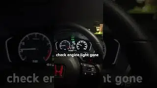 Honda civic 2023 check engine light automatically got reset Cauz I forget to plug in mass airflow