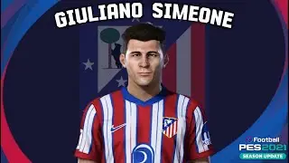 Giuliano Simeone🇦🇷 (Atl&eacute;tico De Madrid) How to create in Pes 2021
