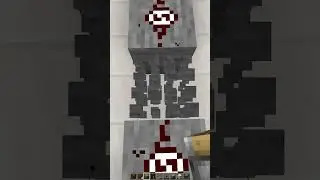 Monostable Circuit Short Pulse to a Lamp #minecraft #shorts #redstone