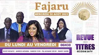 FJARU du Mercredi 30 AOUT 2023