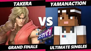 Sumapa 91 GRAND FINALS - Yamanaction (Steve) Vs. takera (Ken) Smash Ultimate - SSBU