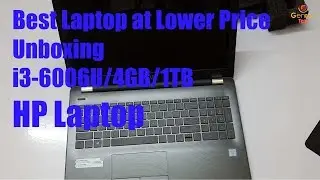 Распаковка ноутбука HP 15q-BU004TU 6-го поколения Core i3 6006U/4 ГБ/1 ТБ/интегрированная графика