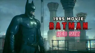 1995 Movie Batman (Sonar) Mod Suit Showcase and Gameplay in Arkham Knight