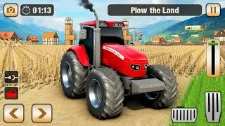 New Tractor Heavy Load Transport On Muddy Village Roads Simulator | Android 3d Tractor Gameplay