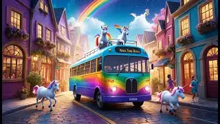 The Unicorns on the Bus | Magical Fantasy Rhyme for Kids | Nursery Rhymes & Songs
