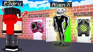 TROLLEI meus AMIGOS no NÃO ESCOLHA A PORTA ERRADA de BEN 10 no Minecraft