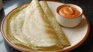 Green Moong Dal Dosa | Healthy Protein-Rich Breakfast | No-Fermentation Moong Dal Dosa Recipe