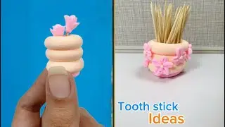 Clay craft toothpick holder/ easy handmade clay toothpicks holder tutorial/ clay crafting