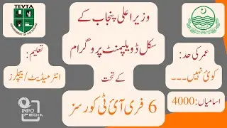 FREE IT Courses | CM Punjab Skills Development Program 2024