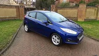 Ford Fiesta 1.5 TDCi Zetec 5 Door Blue 2016 - Claridges Cars HD