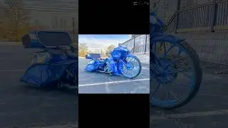 Wild custom big wheel bagger #harleydavidson #bagger #roadglide #baggeraudio #custommotorcycle