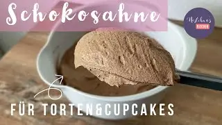 Schokosahne für Tortenfüllungen oder Cupcakes/Schokocreme/Çikolatalı pasta kreması/Chocolate filling