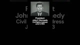 John F. Kennedy 1963 Civil Rights Speech #jfk #civilrights
