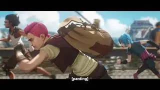 ARCANE . Vi, Jinx, Mylo, Claggor running from Inforcers   {Clip .1}
