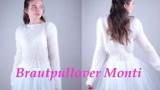Brautpullover MONTI doppelf&auml;dig aus Merino und Mohair gestrickt