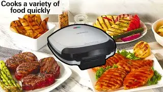 Hamilton Beach Electric Indoor Grill, 6-Serving | Hamilton Beach Electric Indoor Grill