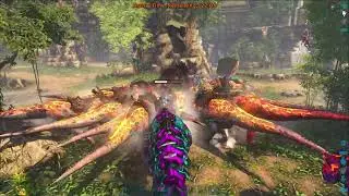 Alpha Dinopithecus King VS Boss Rexes Official Server PVE Lost Island Map Ark Survival Evolved 2022