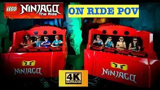Lego Ninjago The Ride ON RIDE POV in 4K - Legoland Windsor Resort