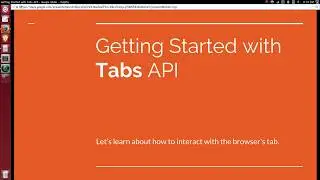 #WebHowTo Build Browser WebExtension: Basics of Tabs API