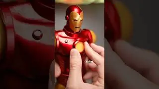 $200 Classic Iron Man with Silicone Arms🤯 #marvel #unboxing #actionfigures #toys #ironman #asmr