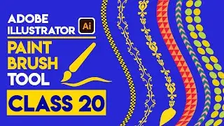 Adobe Illustrator Training | Paint Brush Tool (part 1) | Class 20 Urdu/Hindi