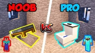 NOOB VS PRO | UTĚK Z VĚZEN&Iacute; V MINECRAFTU!  😱☠️
