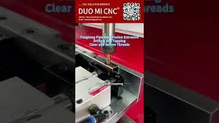 Heat-shrink extruded drilling and tapping of square tubes, producing clear and secure threads. #cnc