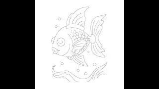 Fish Coloring Page: Simple & Relaxing!