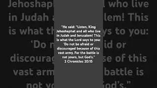 2 Chronicles 20:15 #godwins #jesuslovesyou