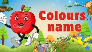 Colours name with spelling 🌼🥀/colours name for kids 💫/colours name rhymes 👌