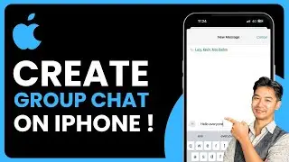 How To Create Group Chat On iPhone !