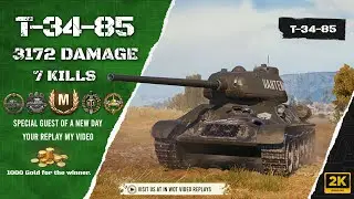 T-34-85 Carry 1 vs. 6, 3.1 Da&ntilde;o, 7 Kills