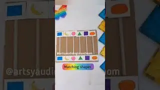 Toddler activity - matching game- interchangeable bottom panel with velcro