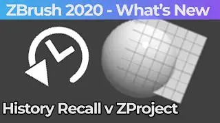 013 Zbrush 2020 History Recall Brush Vs ZProject Brush