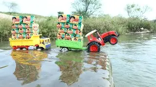 Jcb Loading PARLE-G Tata Truck | Mini Tractor | Dump Truck | Parle-g Loading | CS Toy