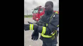 Gas Plant Firemen Practicing how to DON & DOFF the Breathing Apparatus during an Emergency - 2