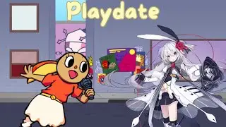 &ldquo;Can we sing together?&rdquo; | Playdate (FNF: Soft Mod) by Pompom and Eleanor sing it