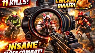 Red Dot Long Range EMP Gun 🔥 11 Kills | Chicken Dinner Winner 🏆 | PUBG Mobile 
