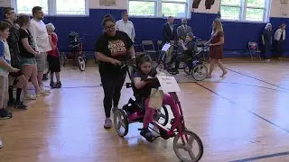 Families gifted adaptive bikes, strollers