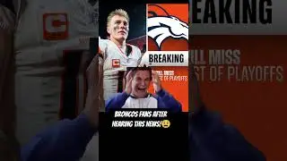 Bo Nix Done for the Season!😫 #broncos #nfl #sportsnews #sports