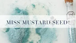 mixing handmade watercolors