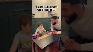 What does a reading lesson with a 2 year old look like? #shorts